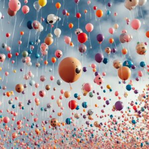 Balony napełniane helem na event