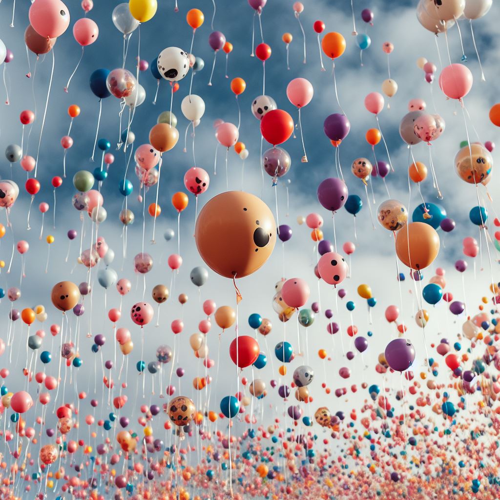 Balony napełniane helem na event