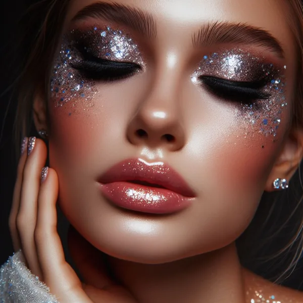 Glitter make up - makijaż festiwalowy