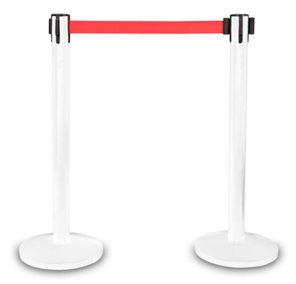 Słupek z taśmą zwijaną 225 cm, VIP