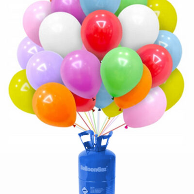 Napełnianie balonów helem na evencie