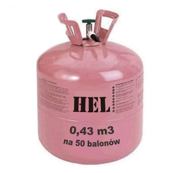 Butla z helem - napełnianie balonów helem - wynajem