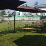 Wynajem stołów i namiotów - parasole ogrodowe - Wypożyczalnia atrakcji